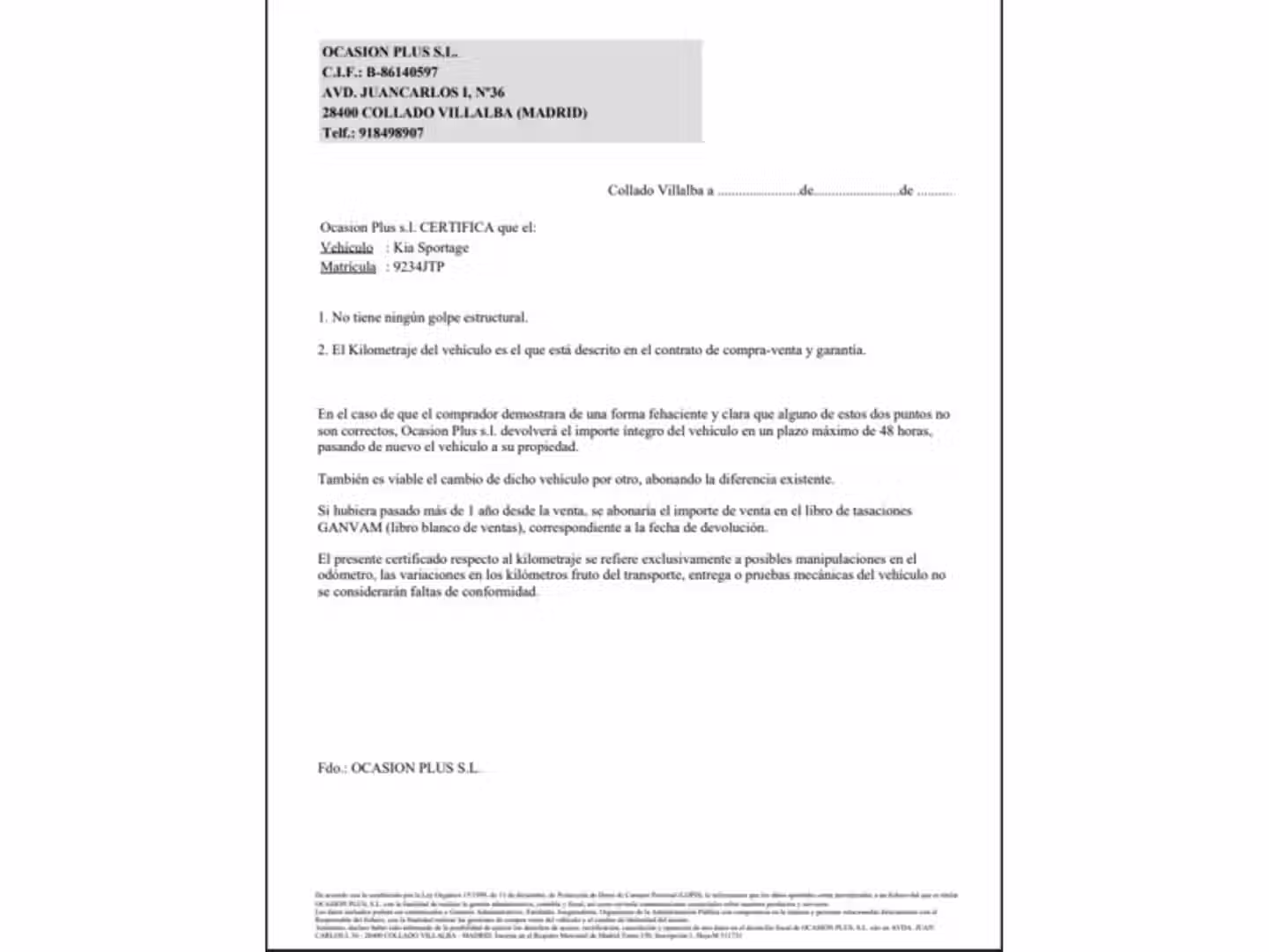 Certificado