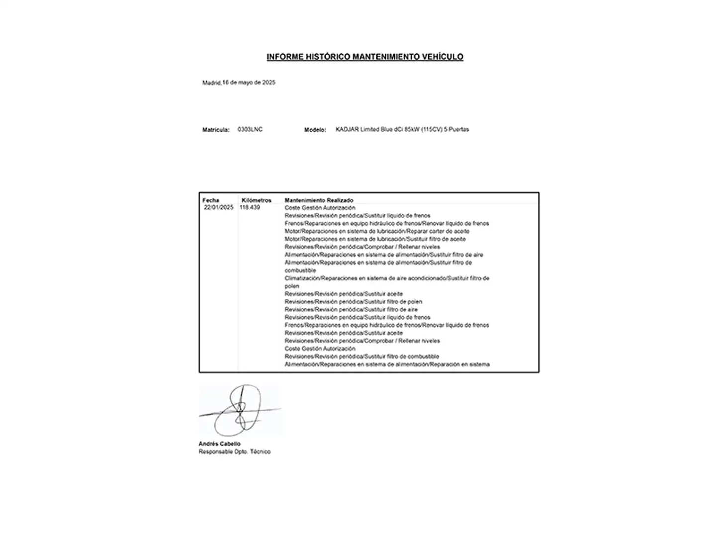 Mantenimiento