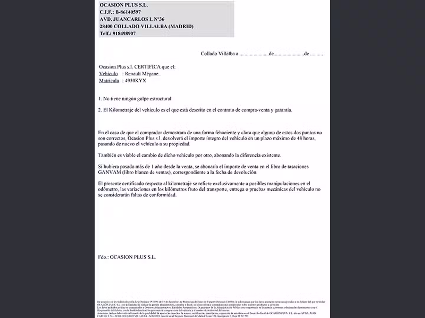 Certificado