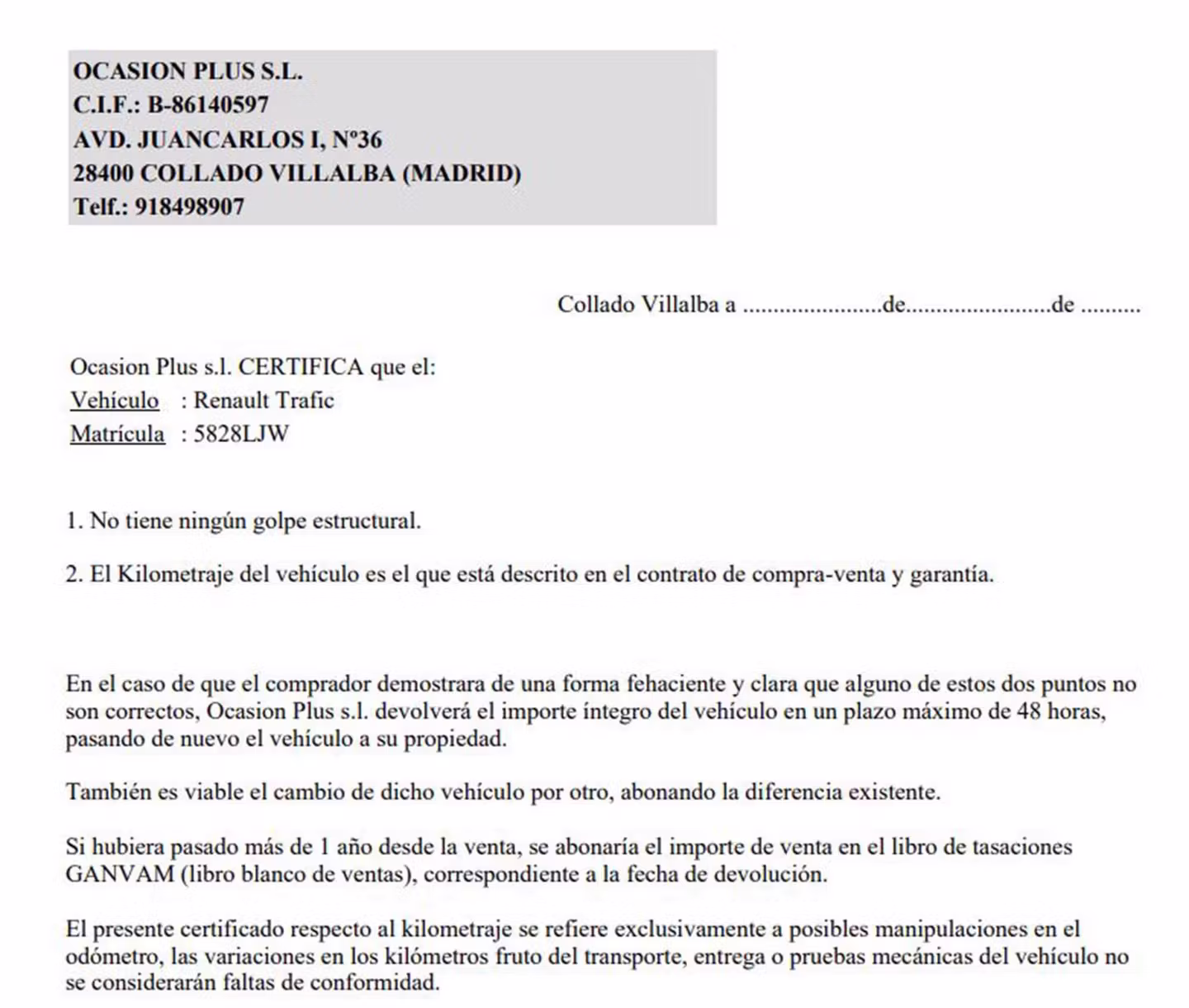 Certificado