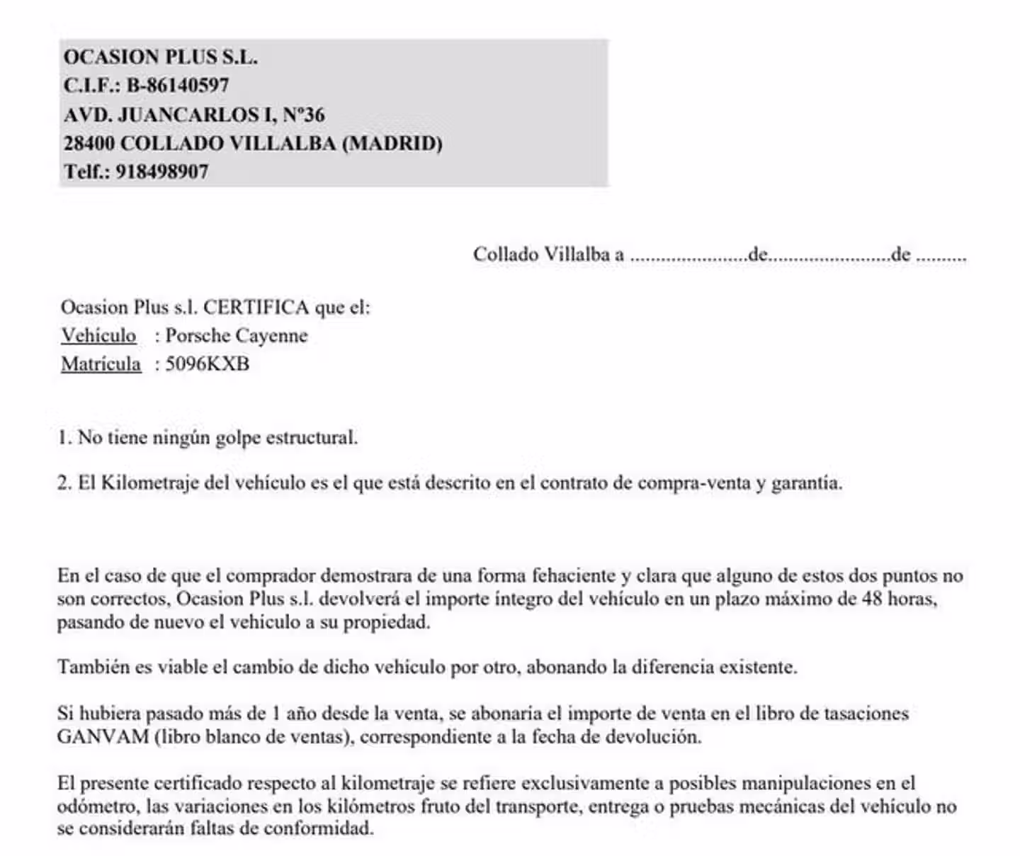 Certificado
