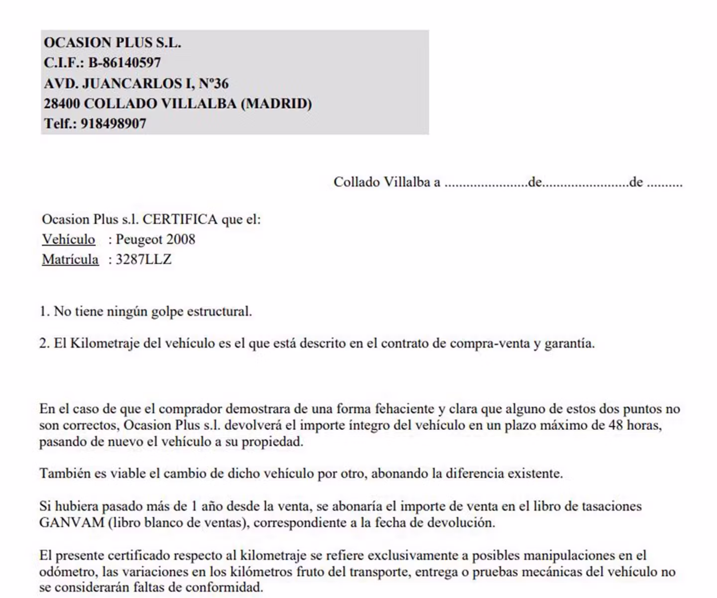 Certificado