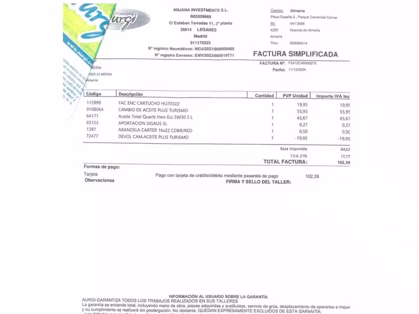 Mantenimiento
