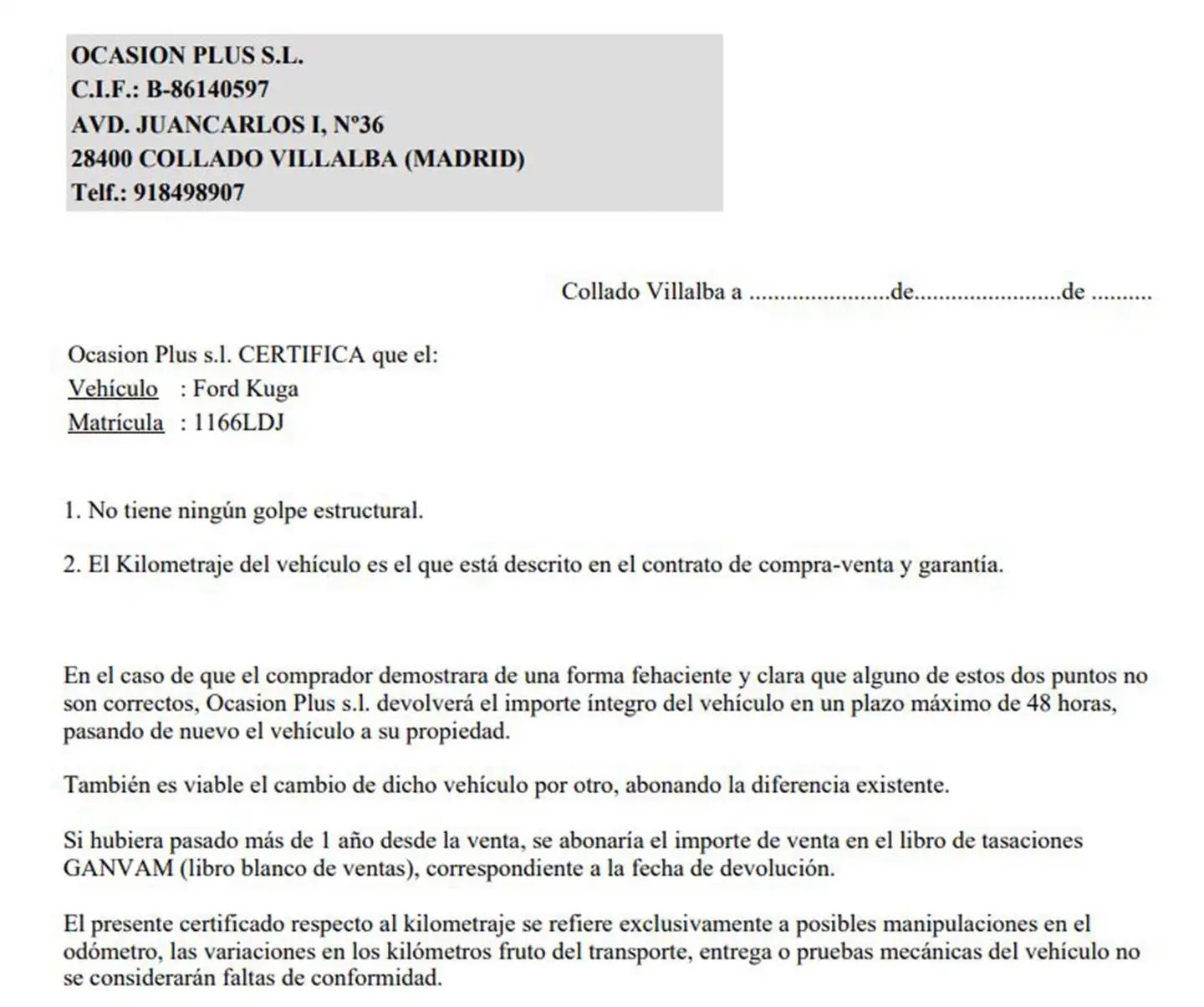 Certificado