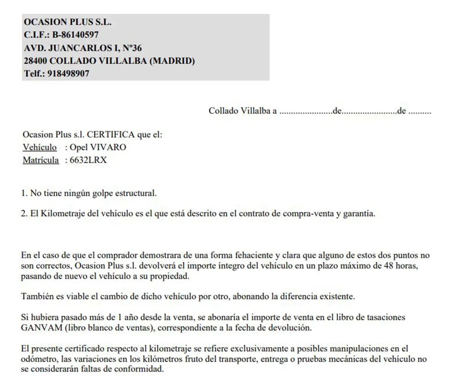 Certificado