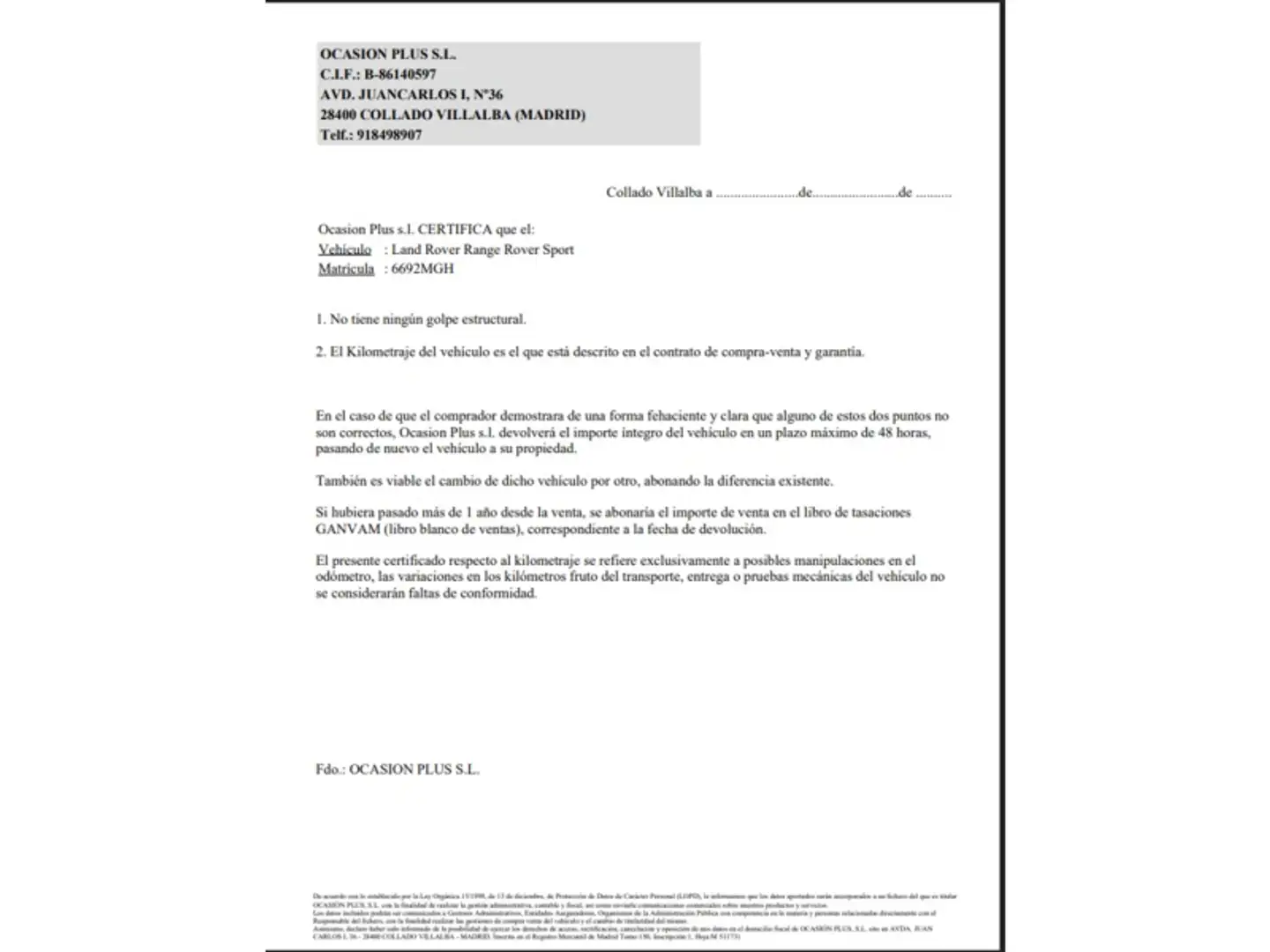 Certificado