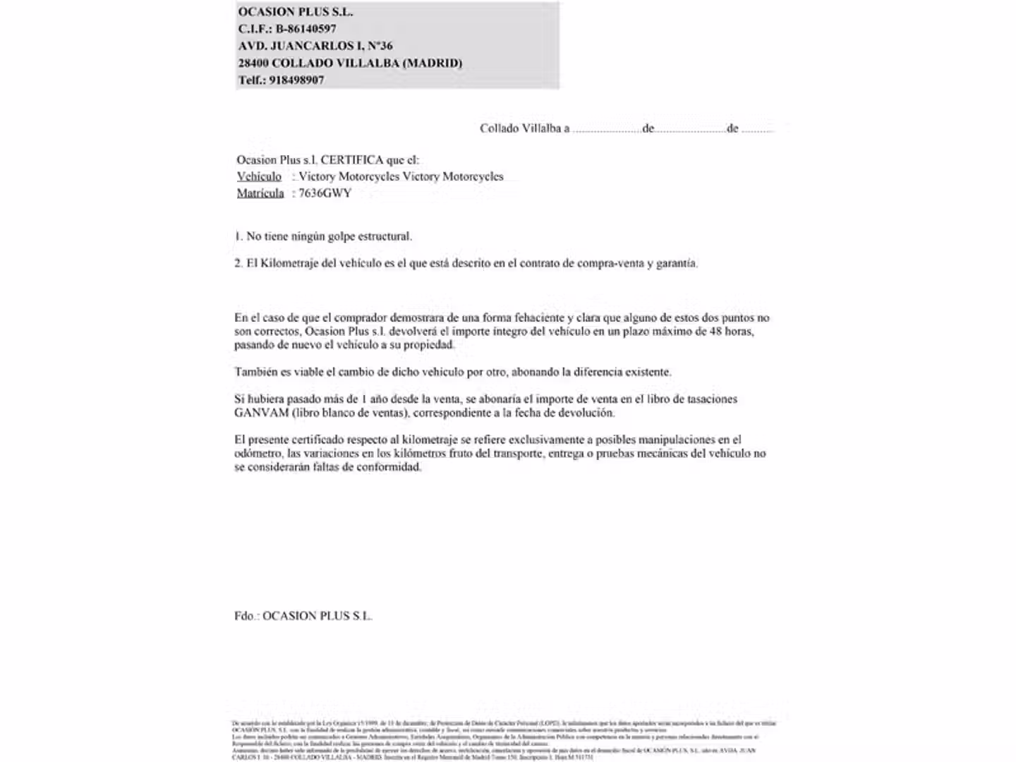 Certificado