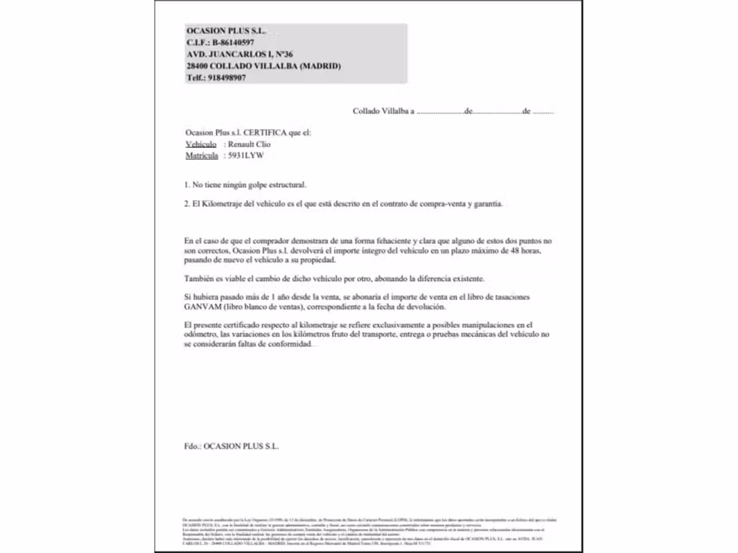 Certificado