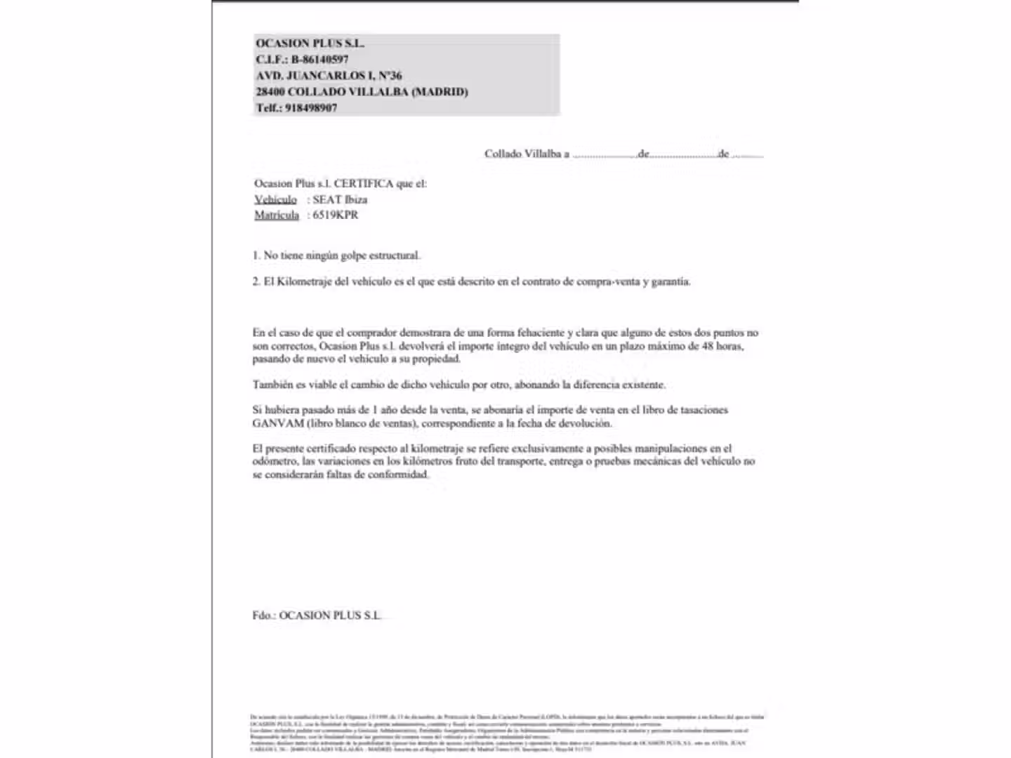 Certificado