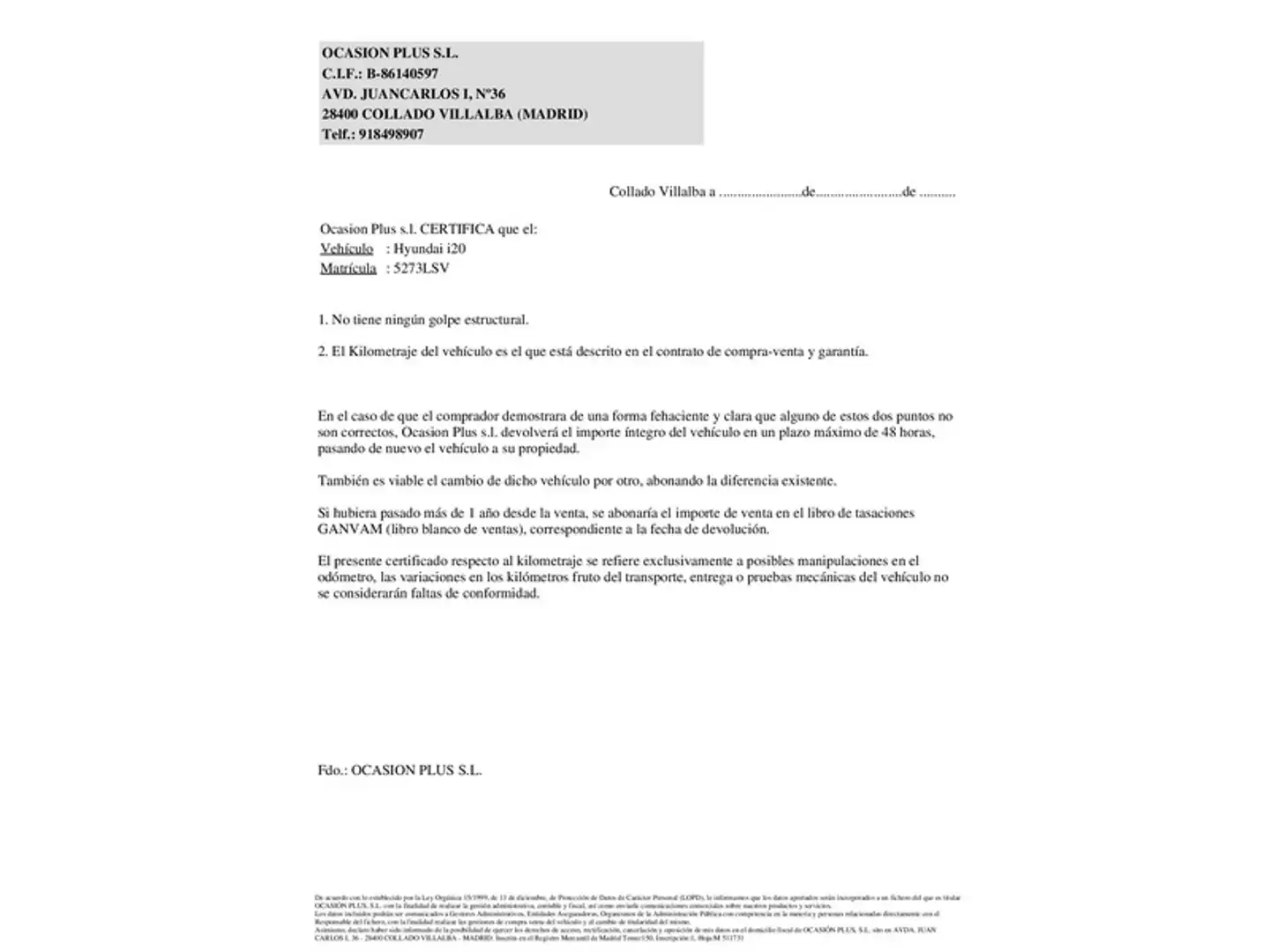 Certificado