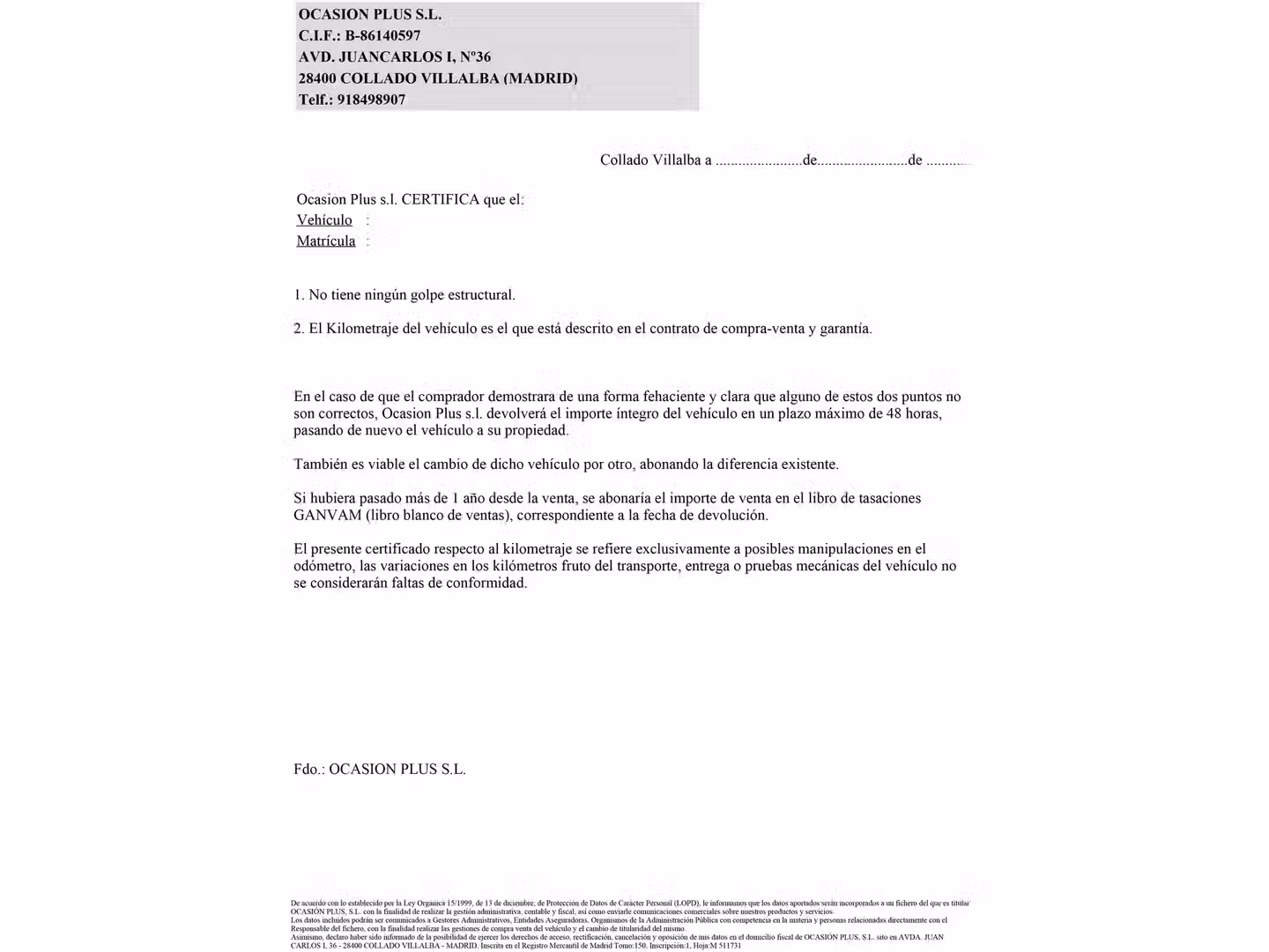 Certificado