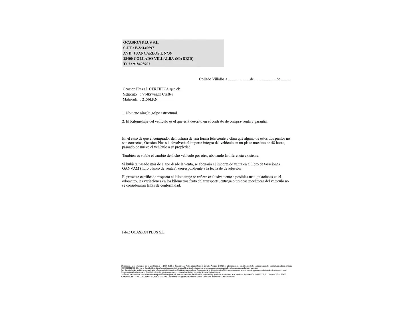 Certificado