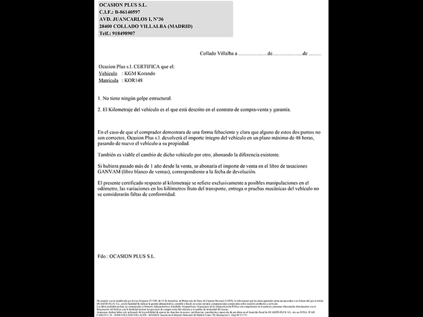 Certificado