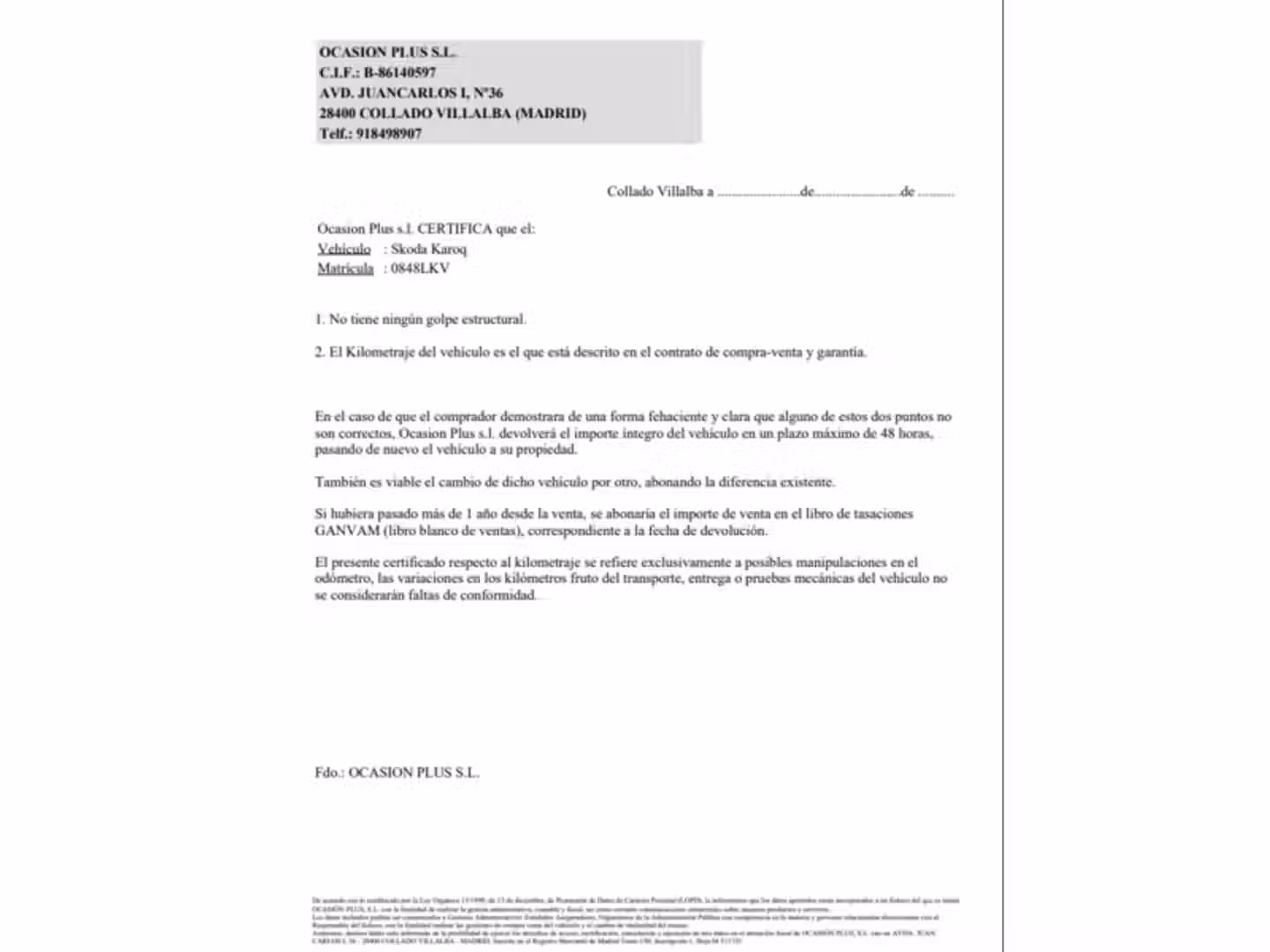 Certificado