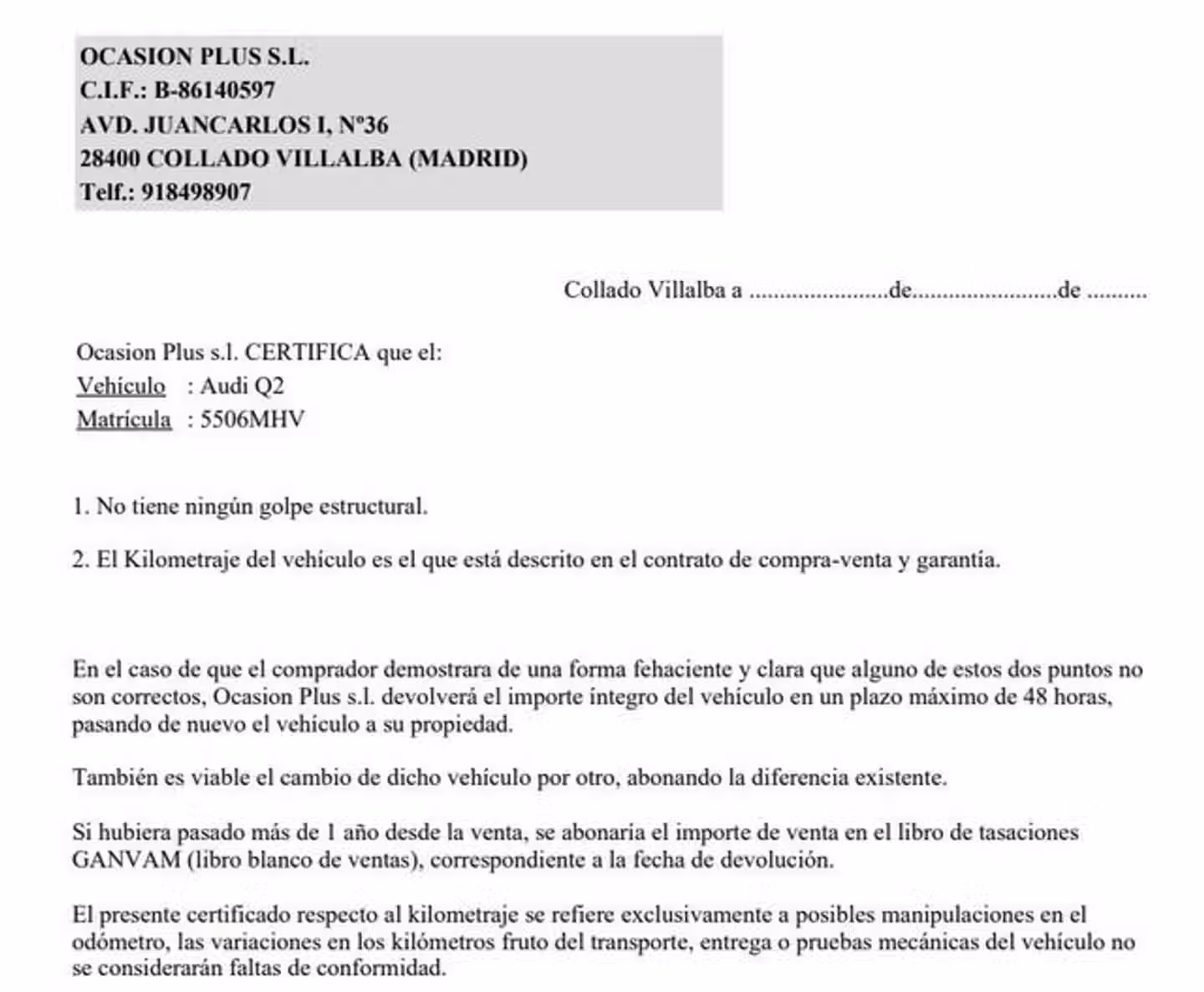 Certificado