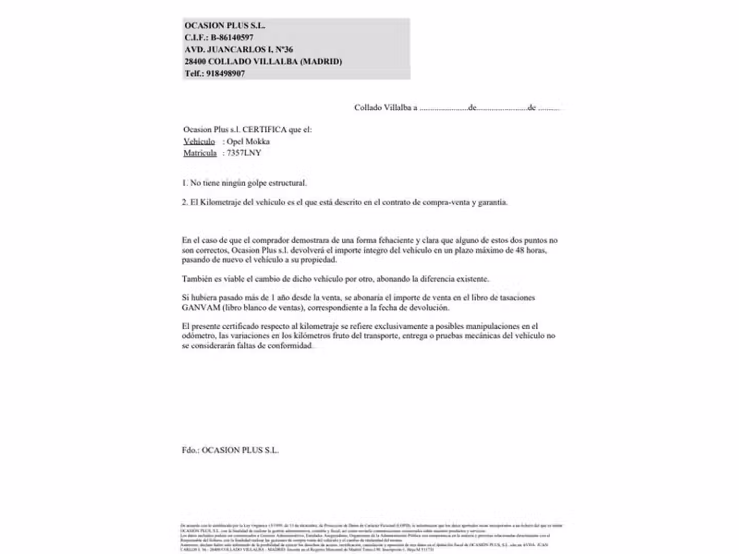 Certificado