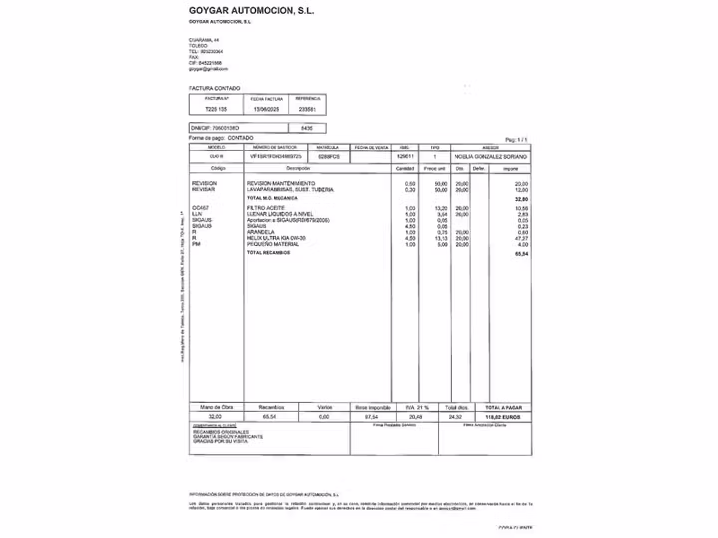 Mantenimiento