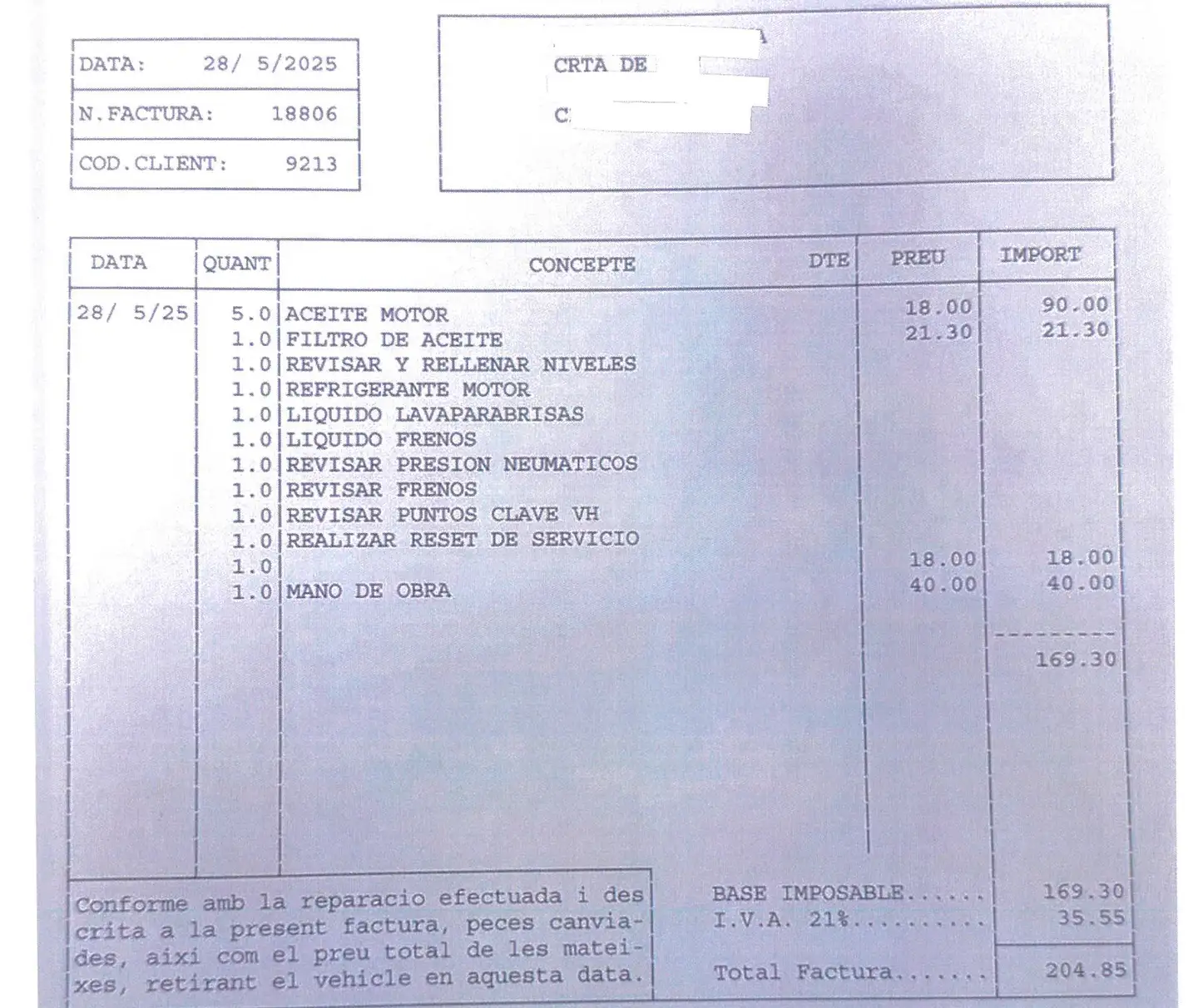 Mantenimiento