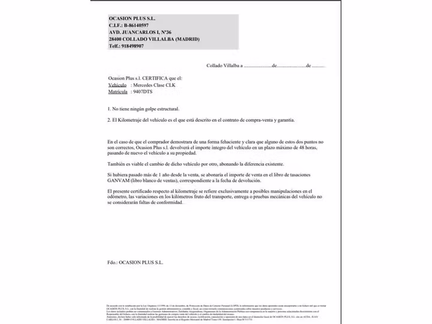 Certificado