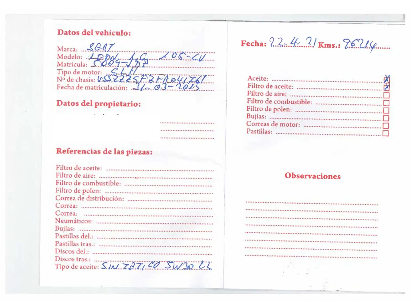 Mantenimiento