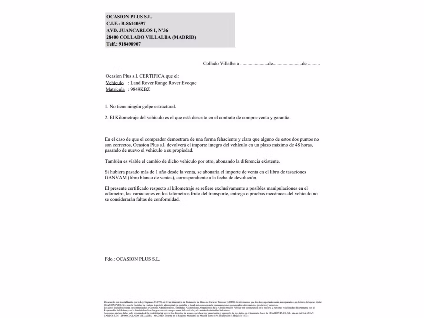 Certificado