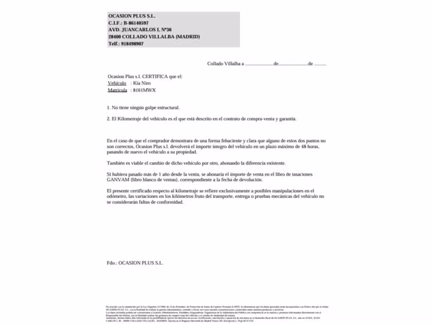 Certificado