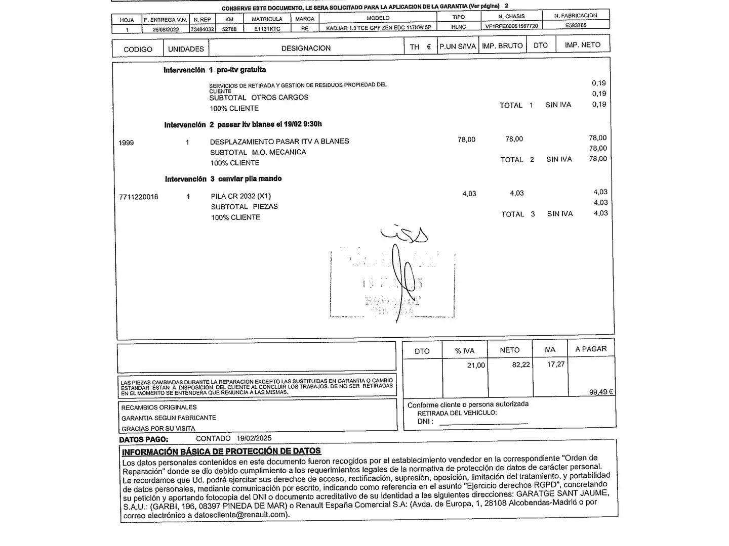 Mantenimiento