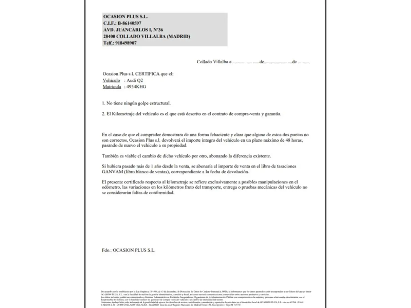 Certificado