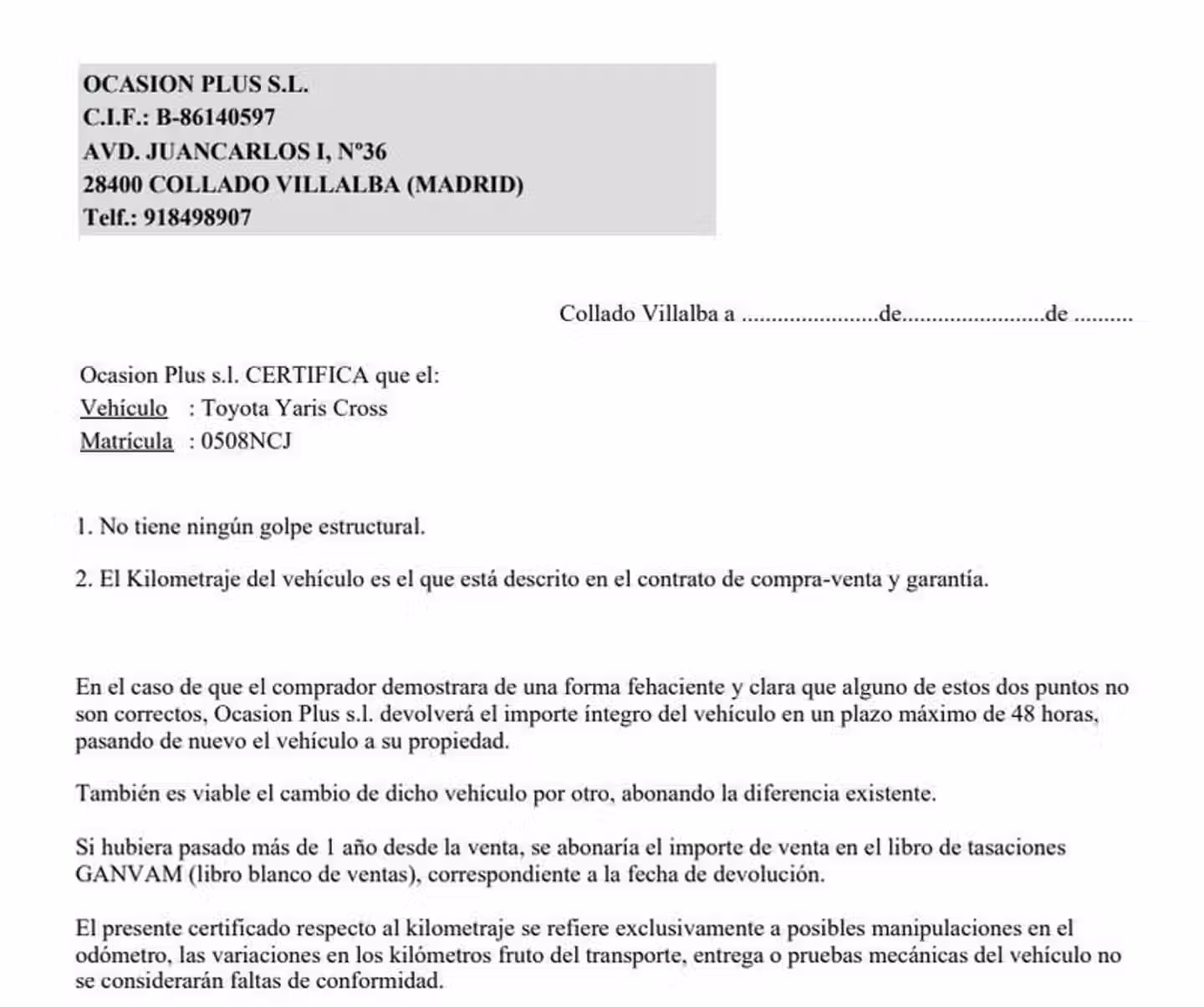 Certificado