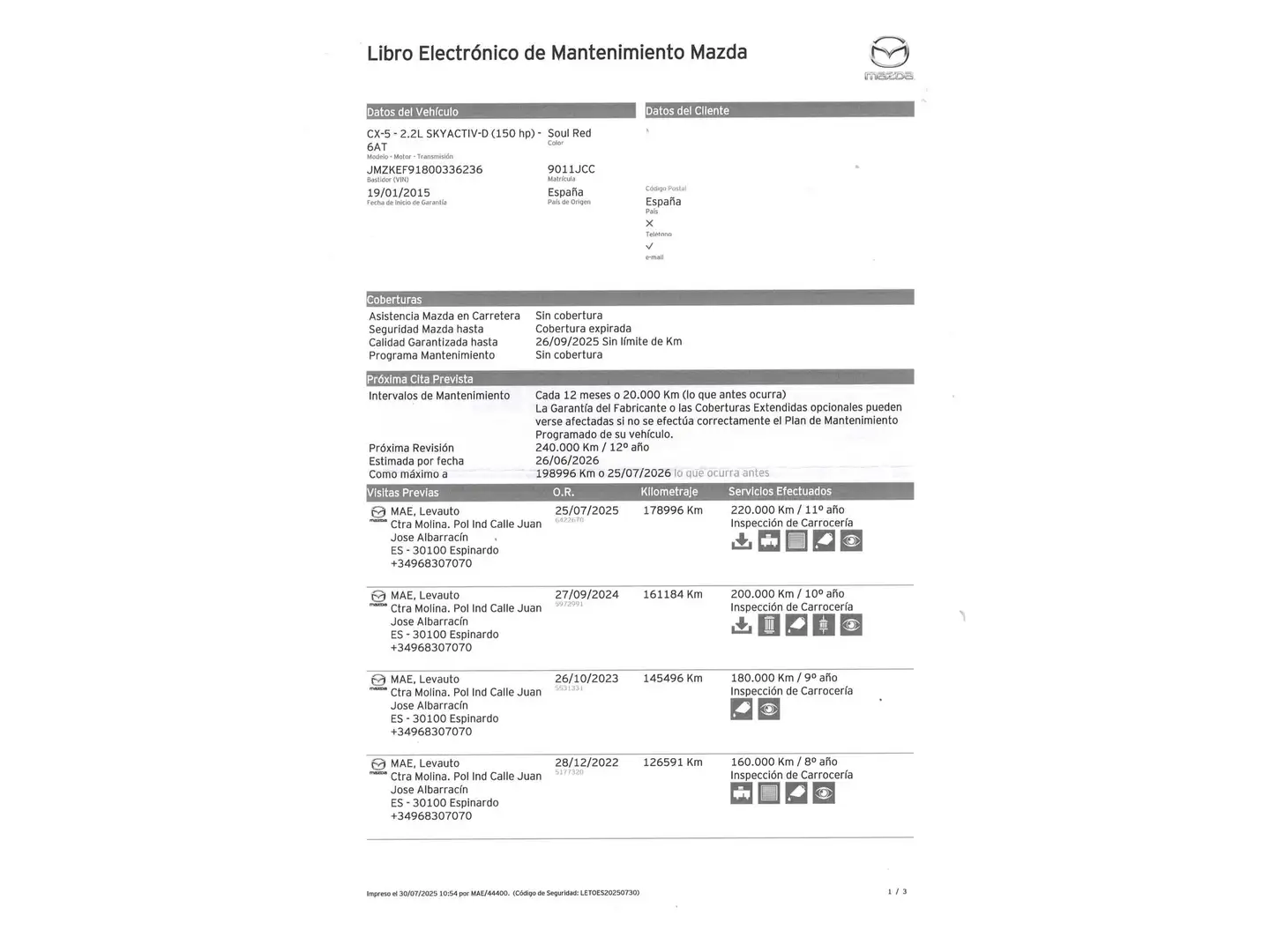 Mantenimiento