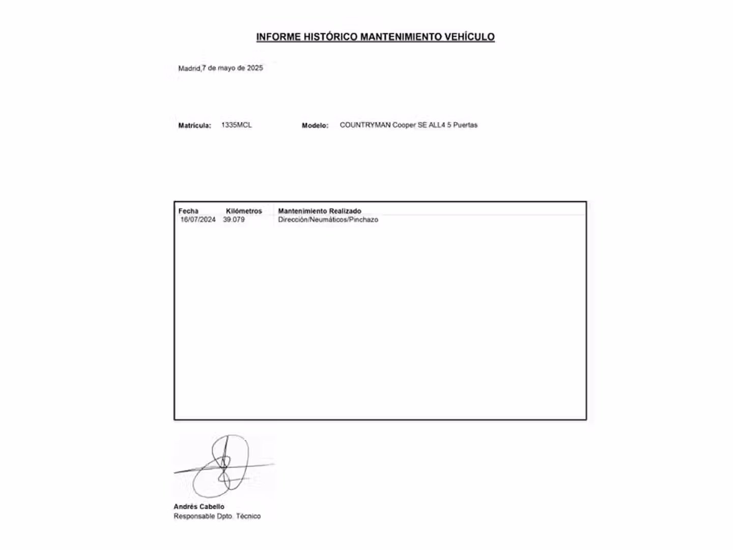 Mantenimiento