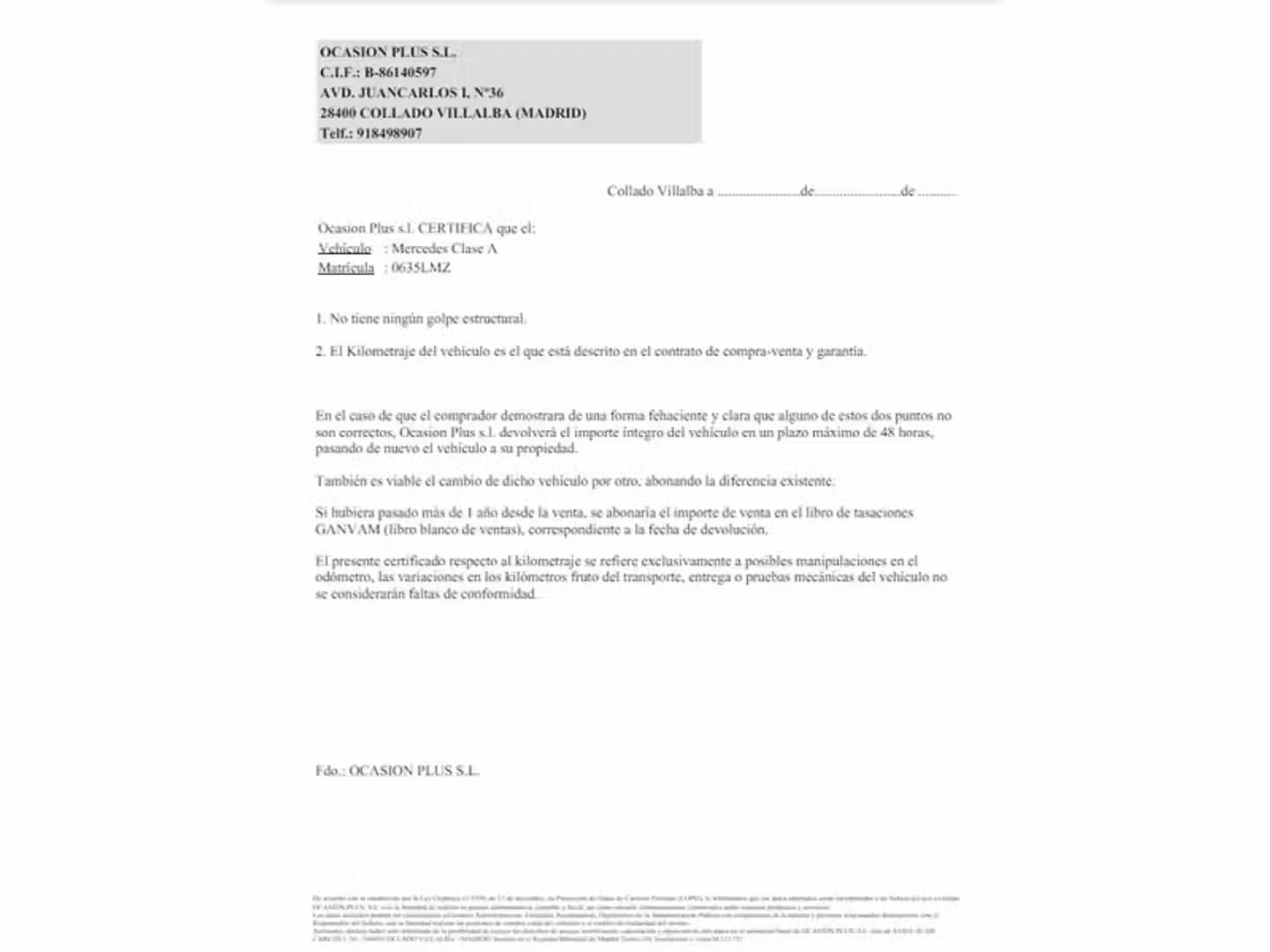 Certificado