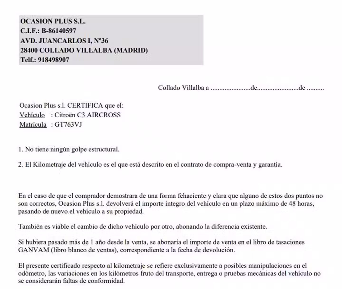 Certificado