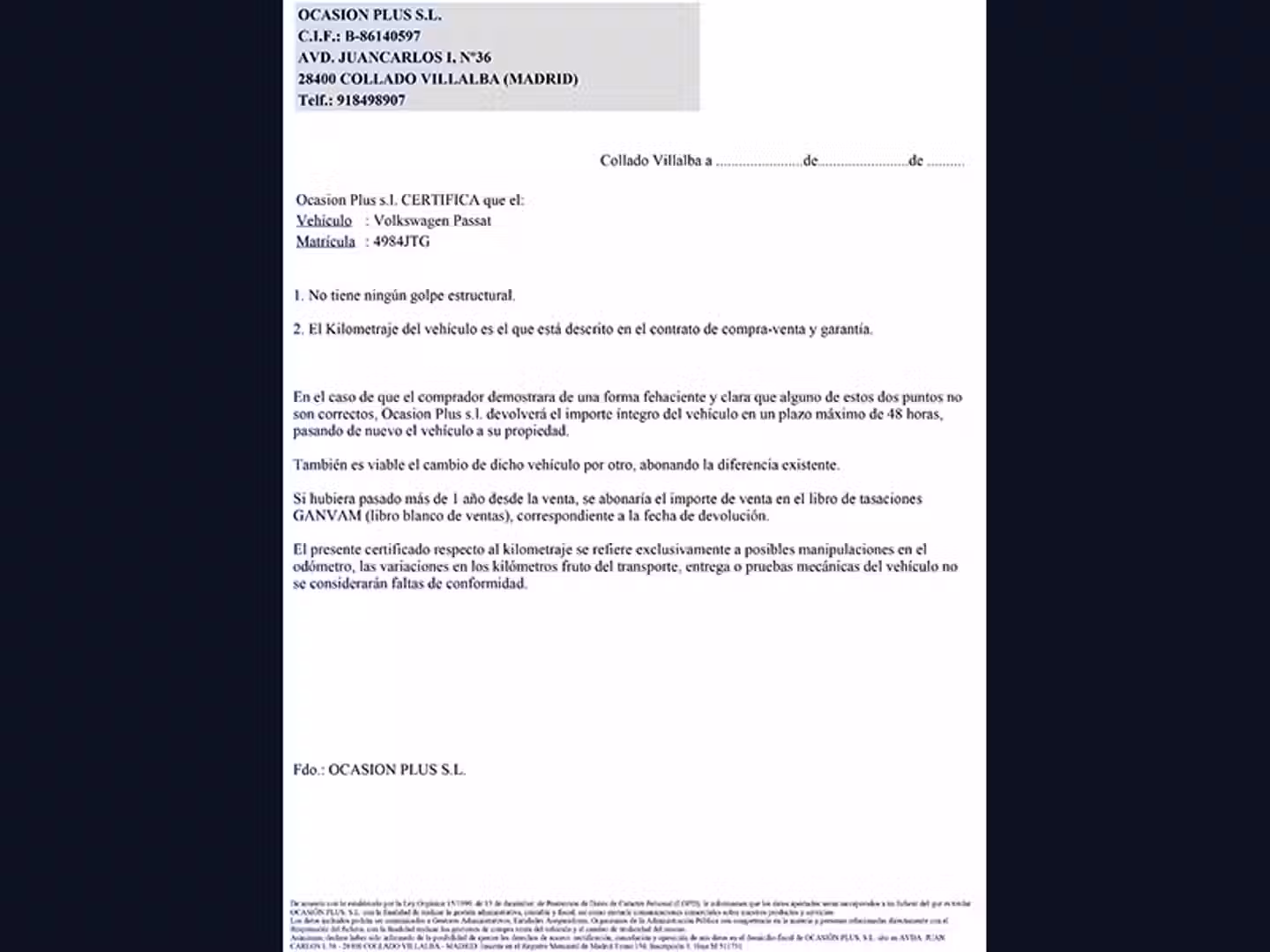 Certificado