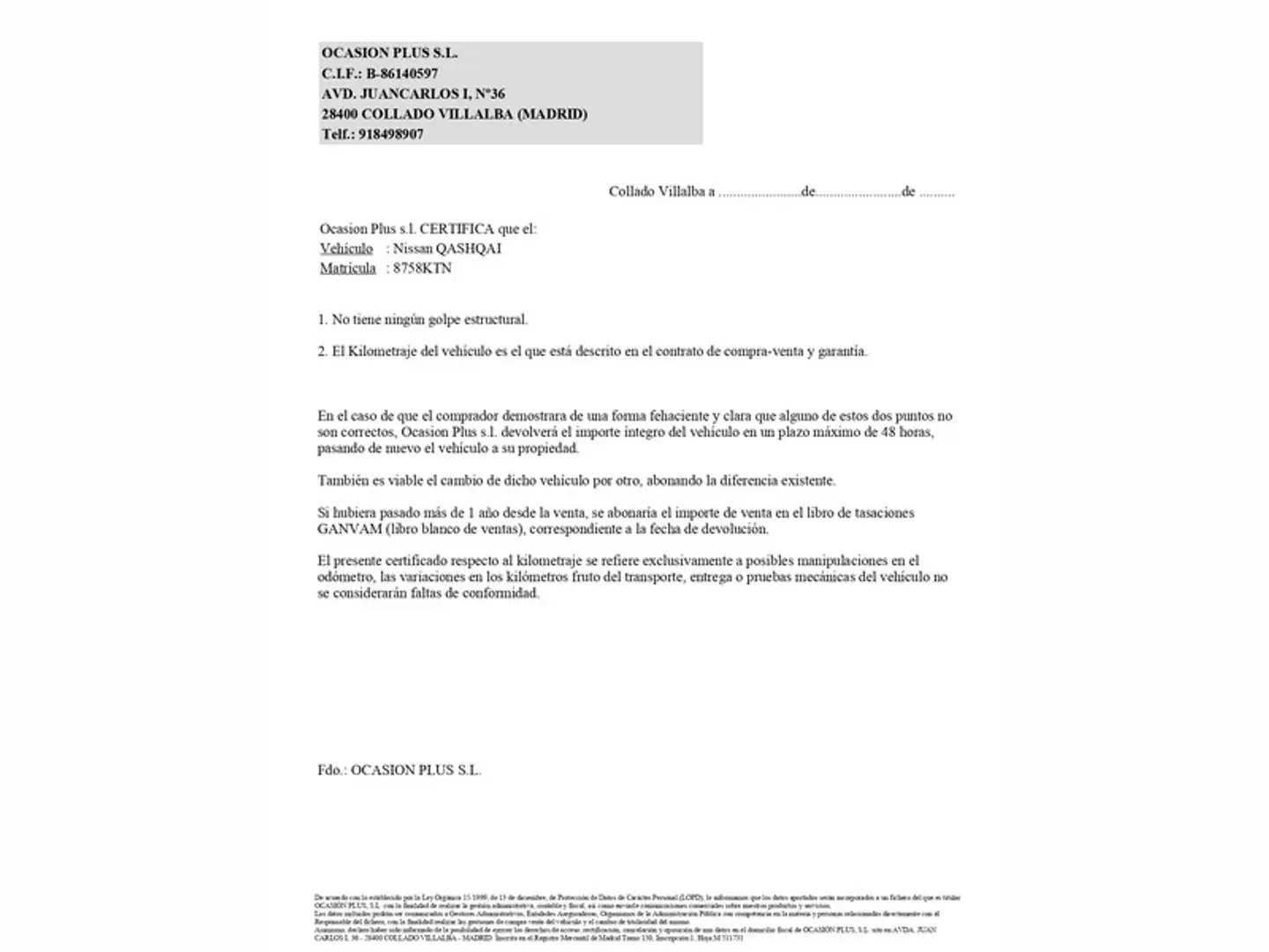 Certificado