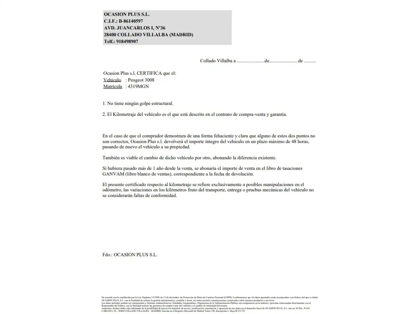 Certificado