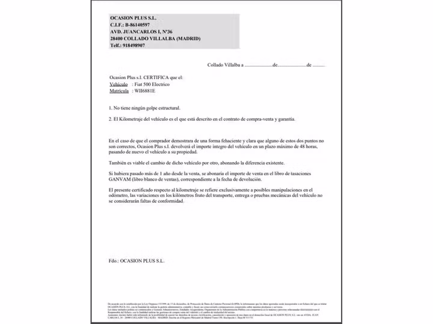 Certificado