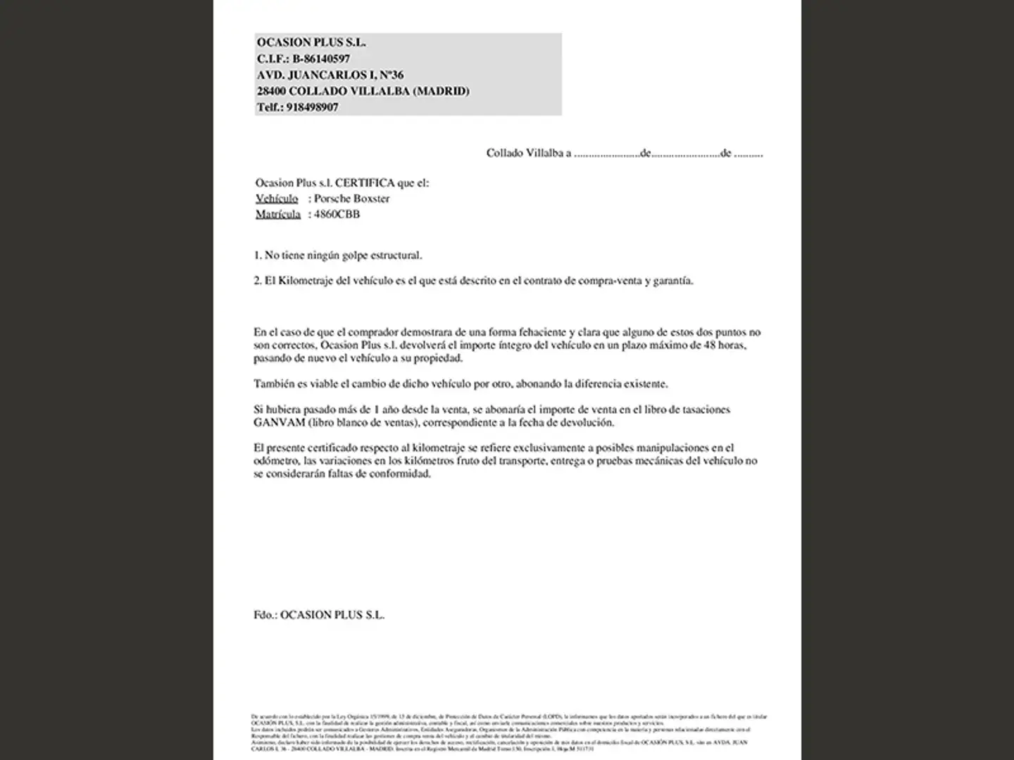 Certificado