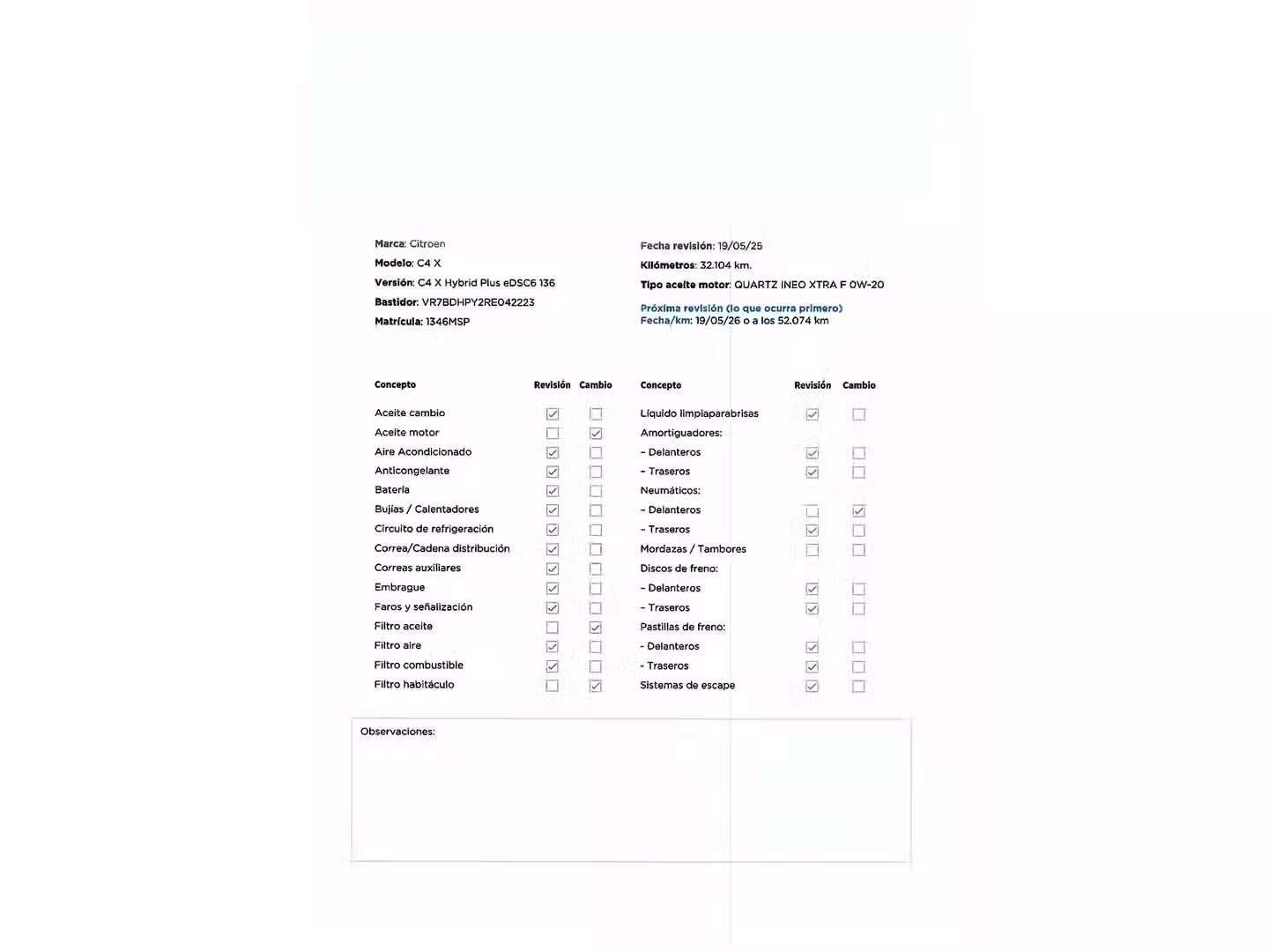 Mantenimiento