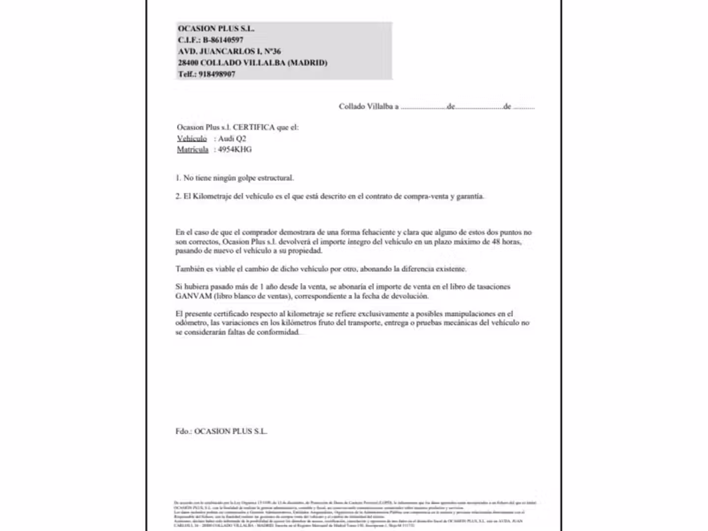 Certificado