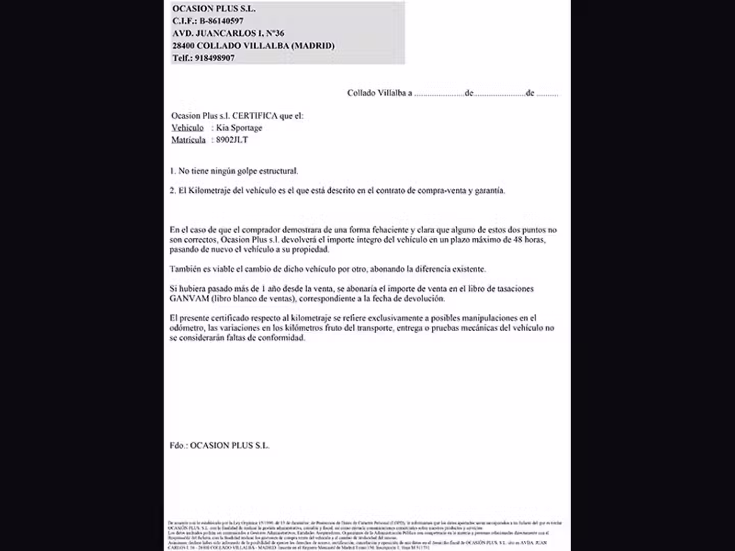 Certificado