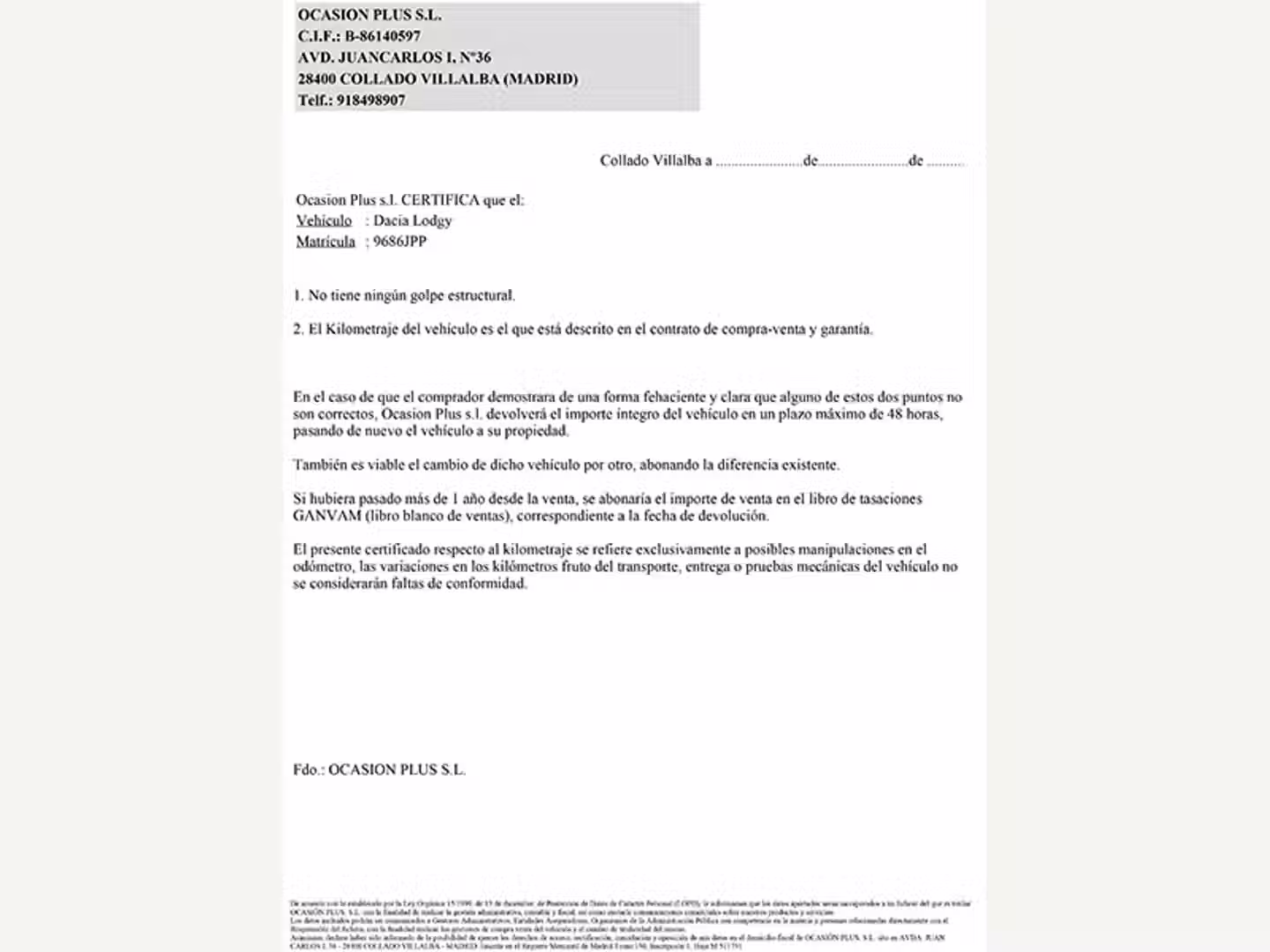 Certificado