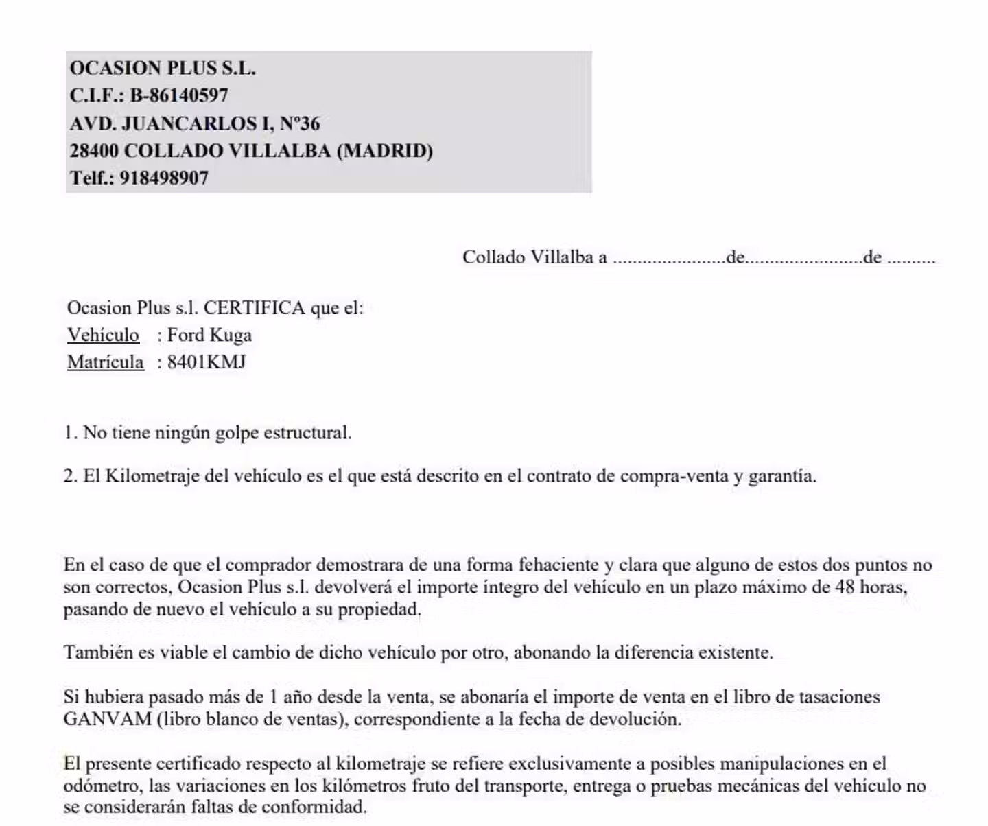 Certificado