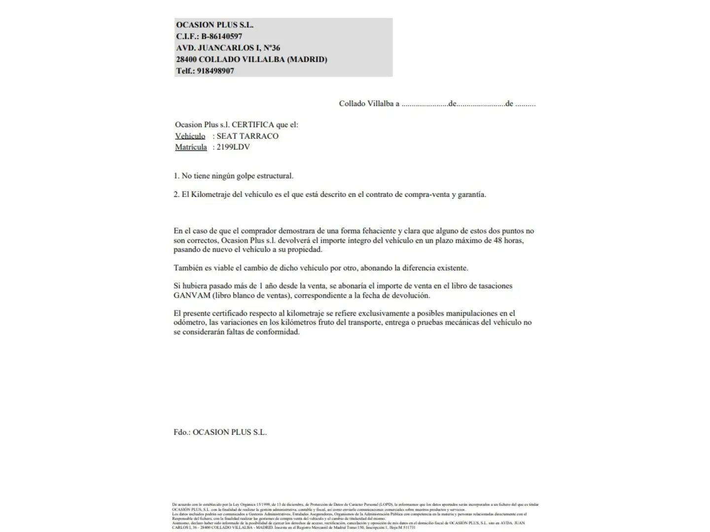 Certificado