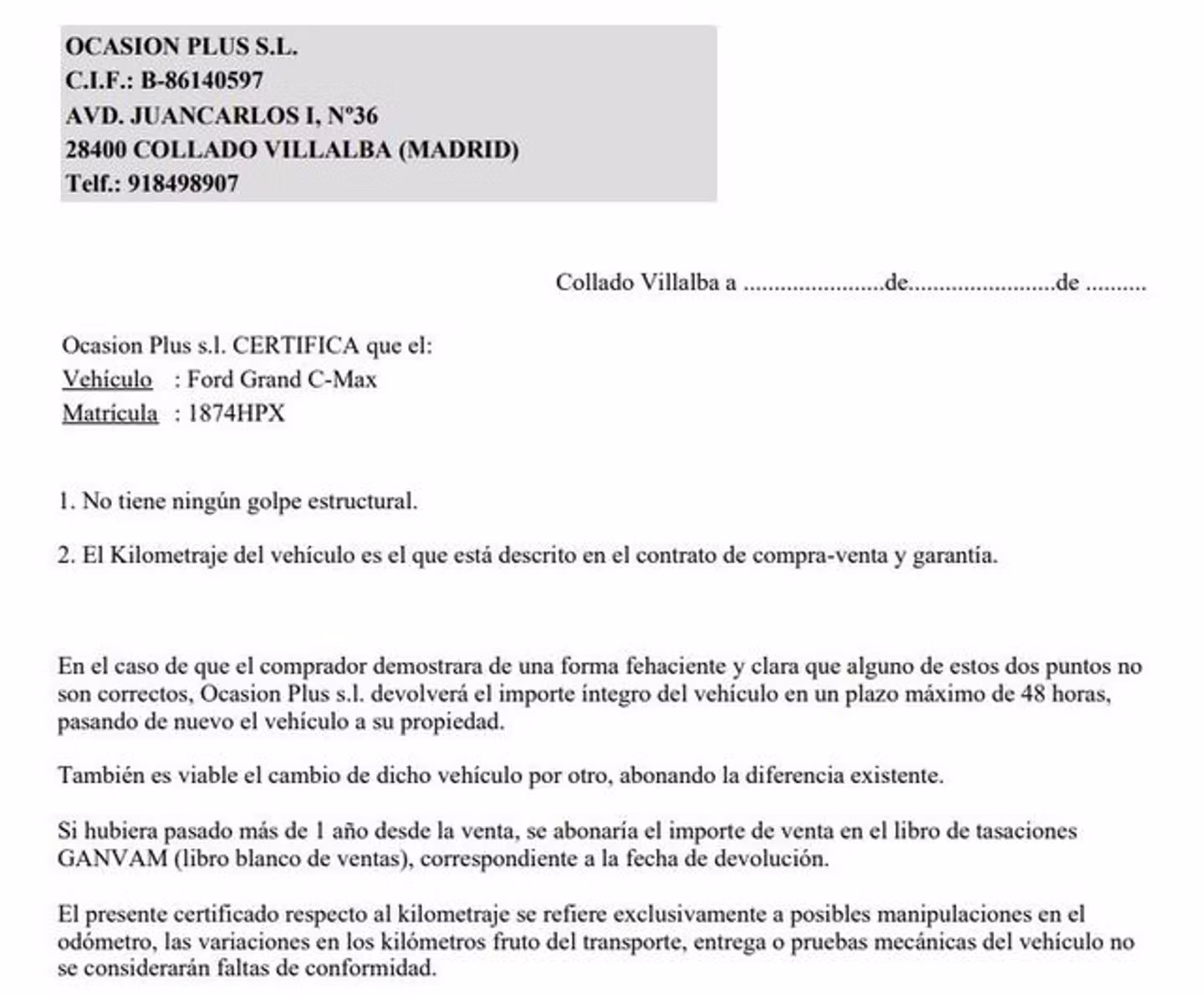 Certificado