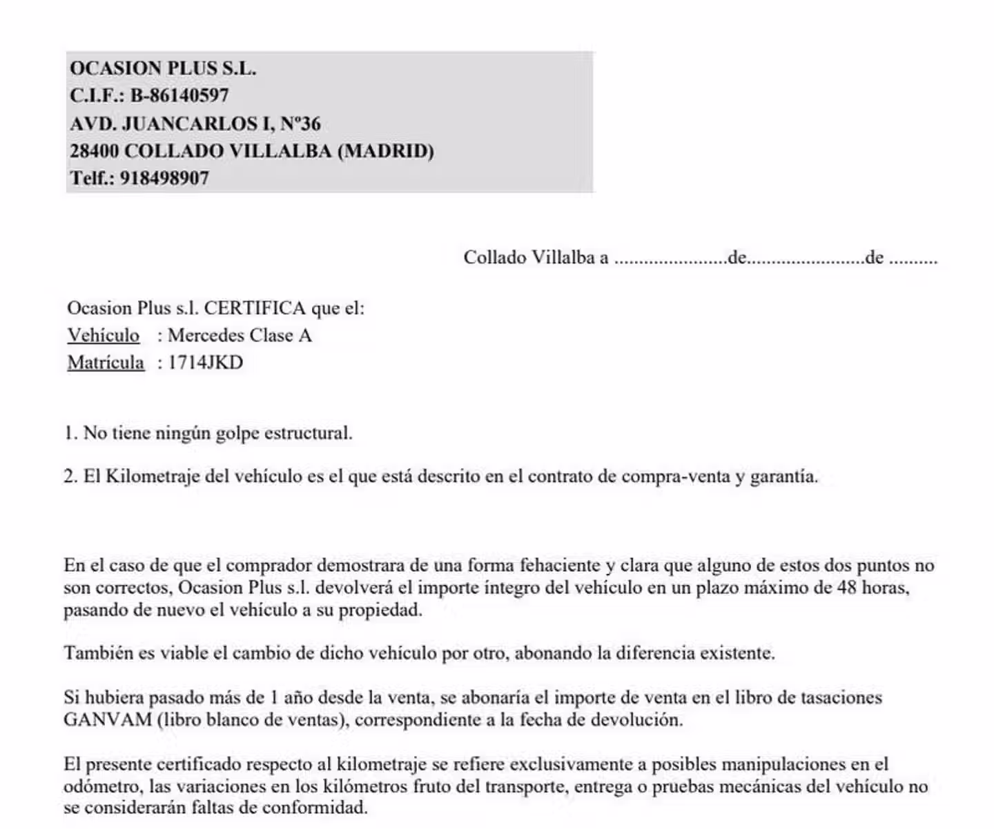Certificado