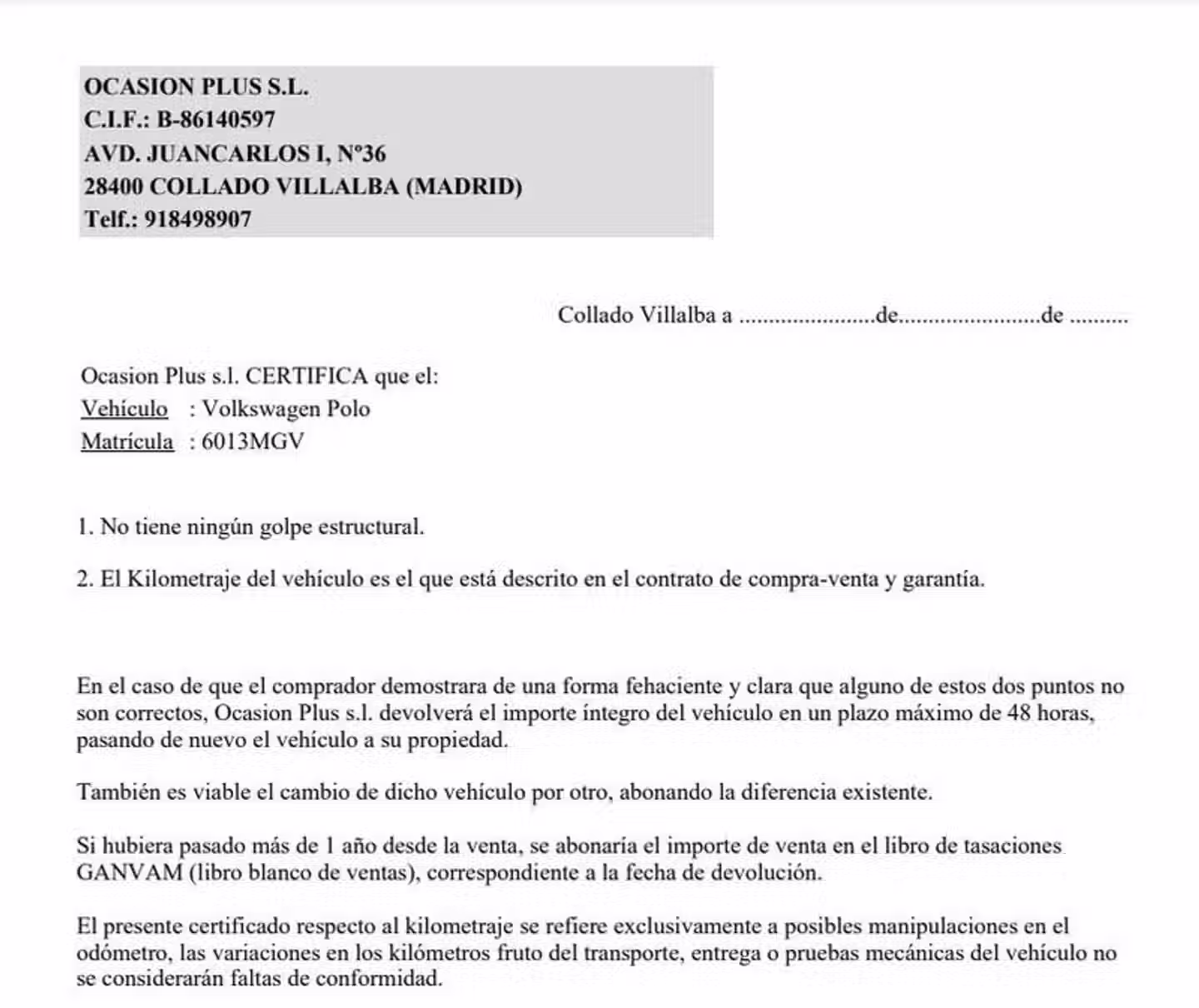 Certificado