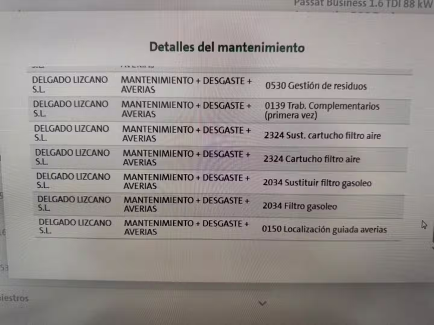 Mantenimiento