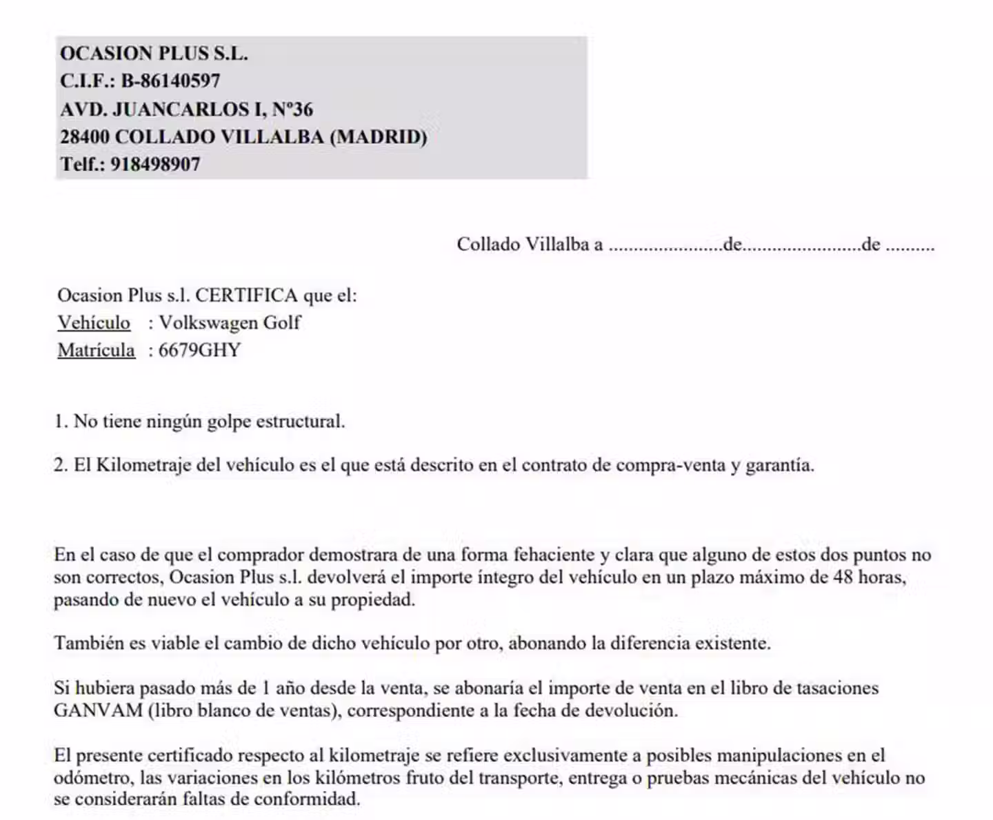 Certificado