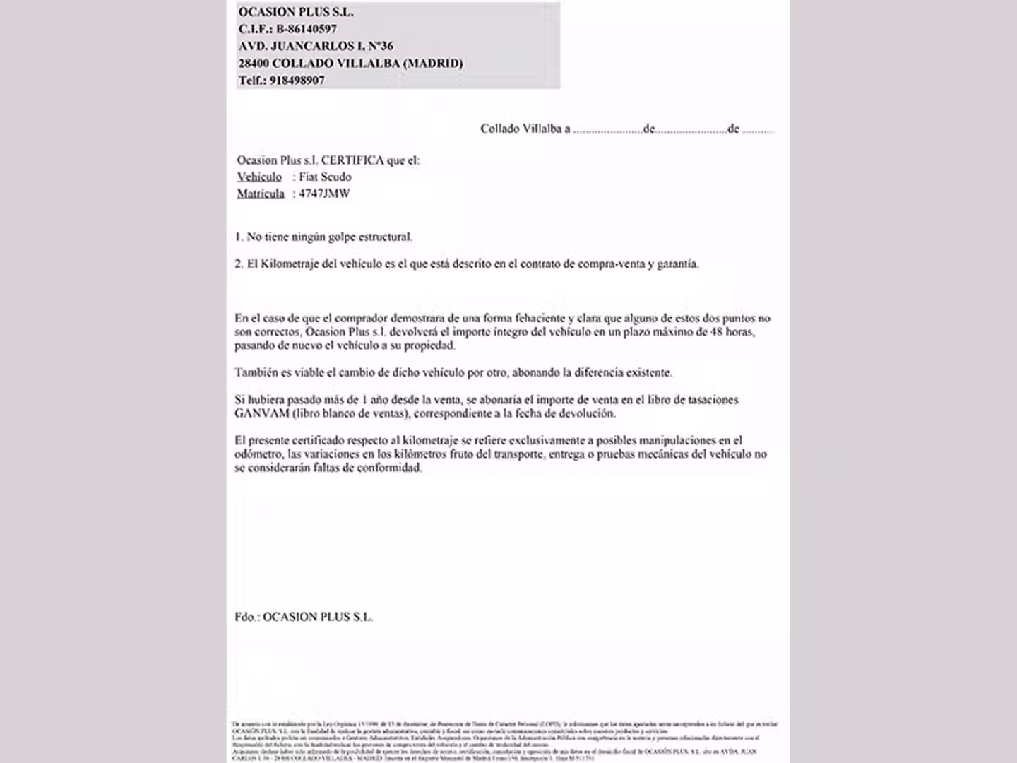Certificado